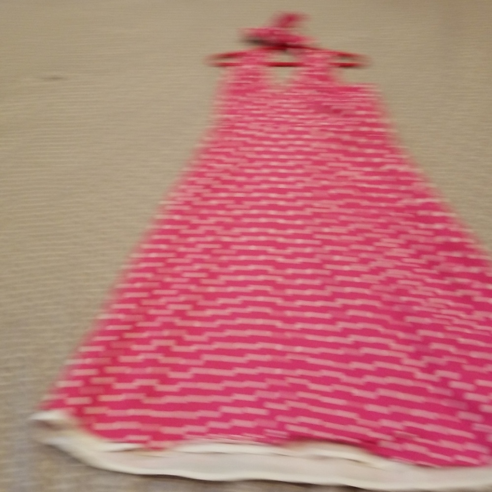 Polka dot halter dress